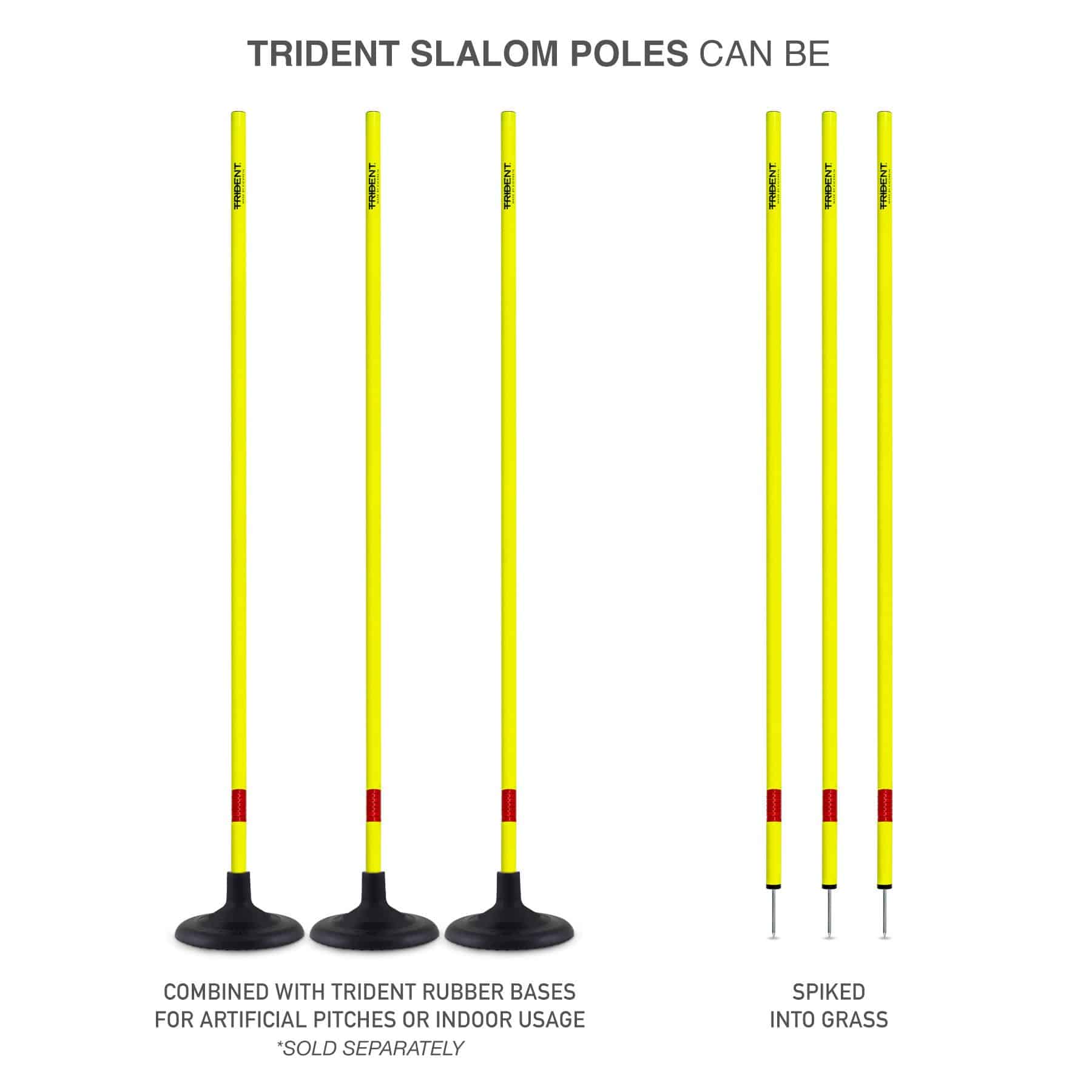 Trident Slalom Pole with Spring - Neon - Image 4