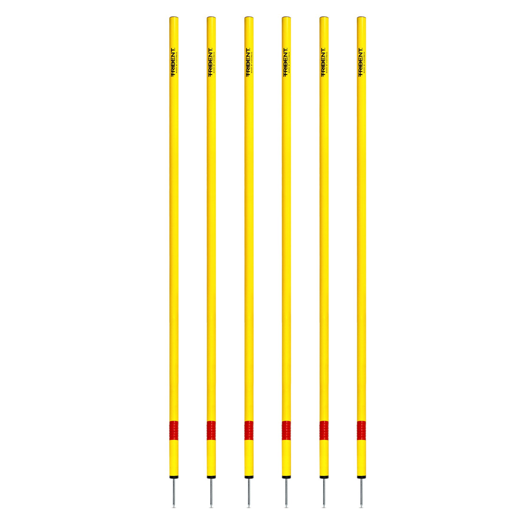 Trident Slalom Pole with Spring - Yellow - Image 2