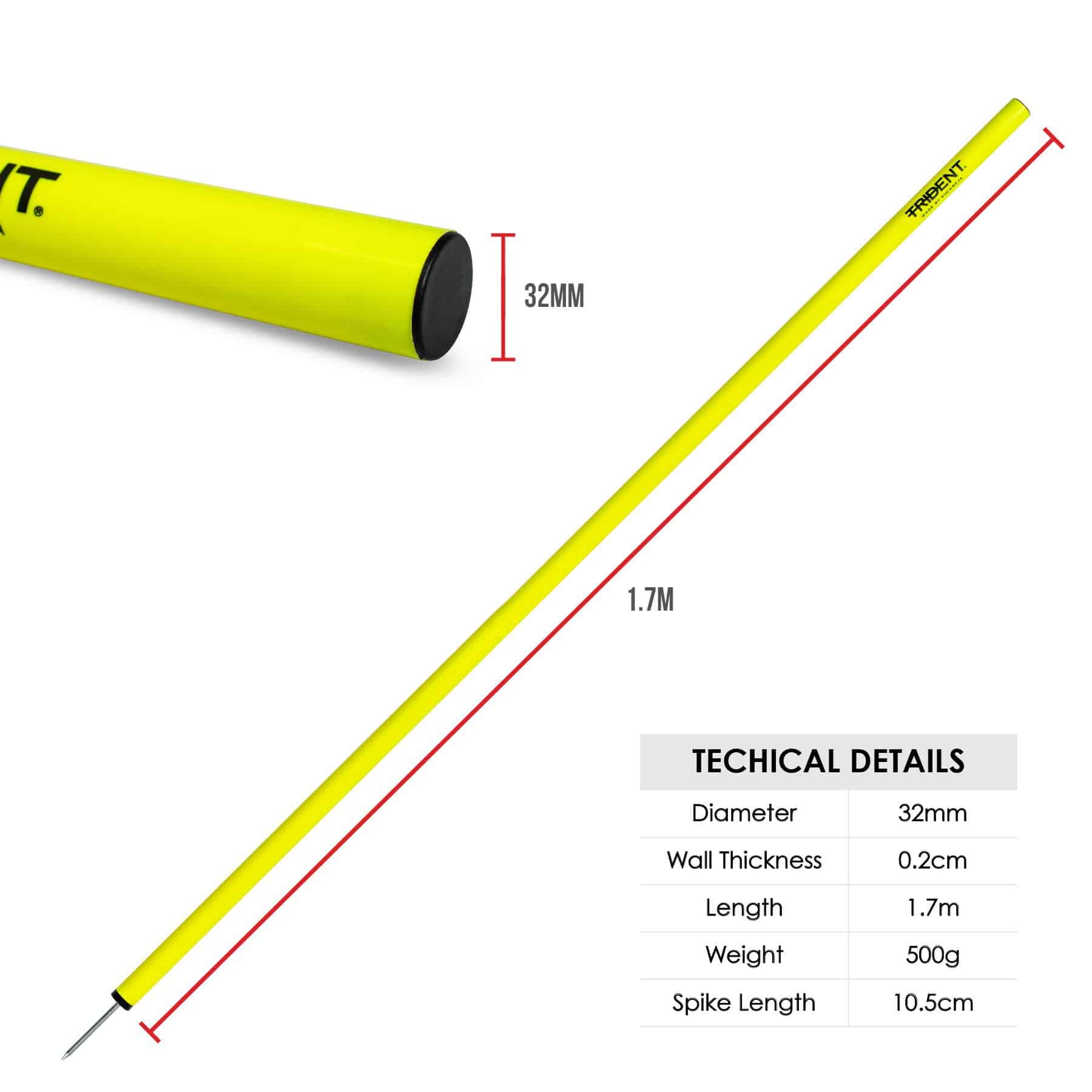 Trident Slalom Pole - Neon - Image 3