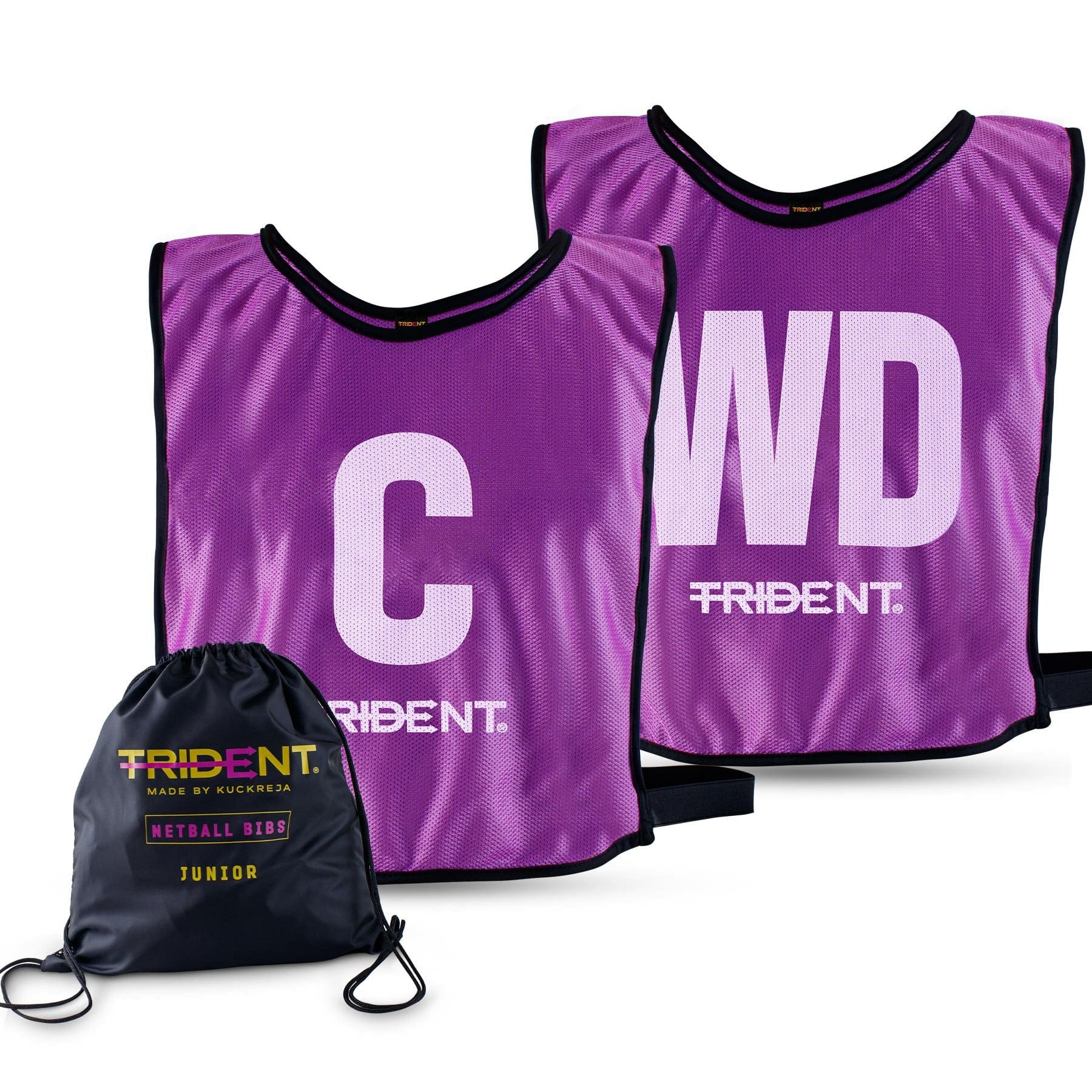 Trident Netball Bibs Set – Purple (Senior, Junior) - Image 3