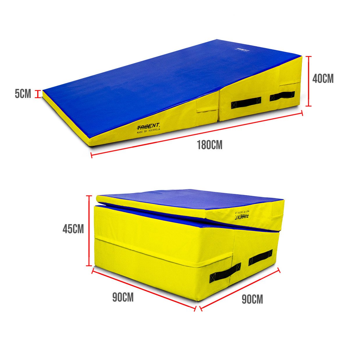 Trident Milestone Incline Mat - Medium (180 x 90 x 40 x 5cm) - Image 5
