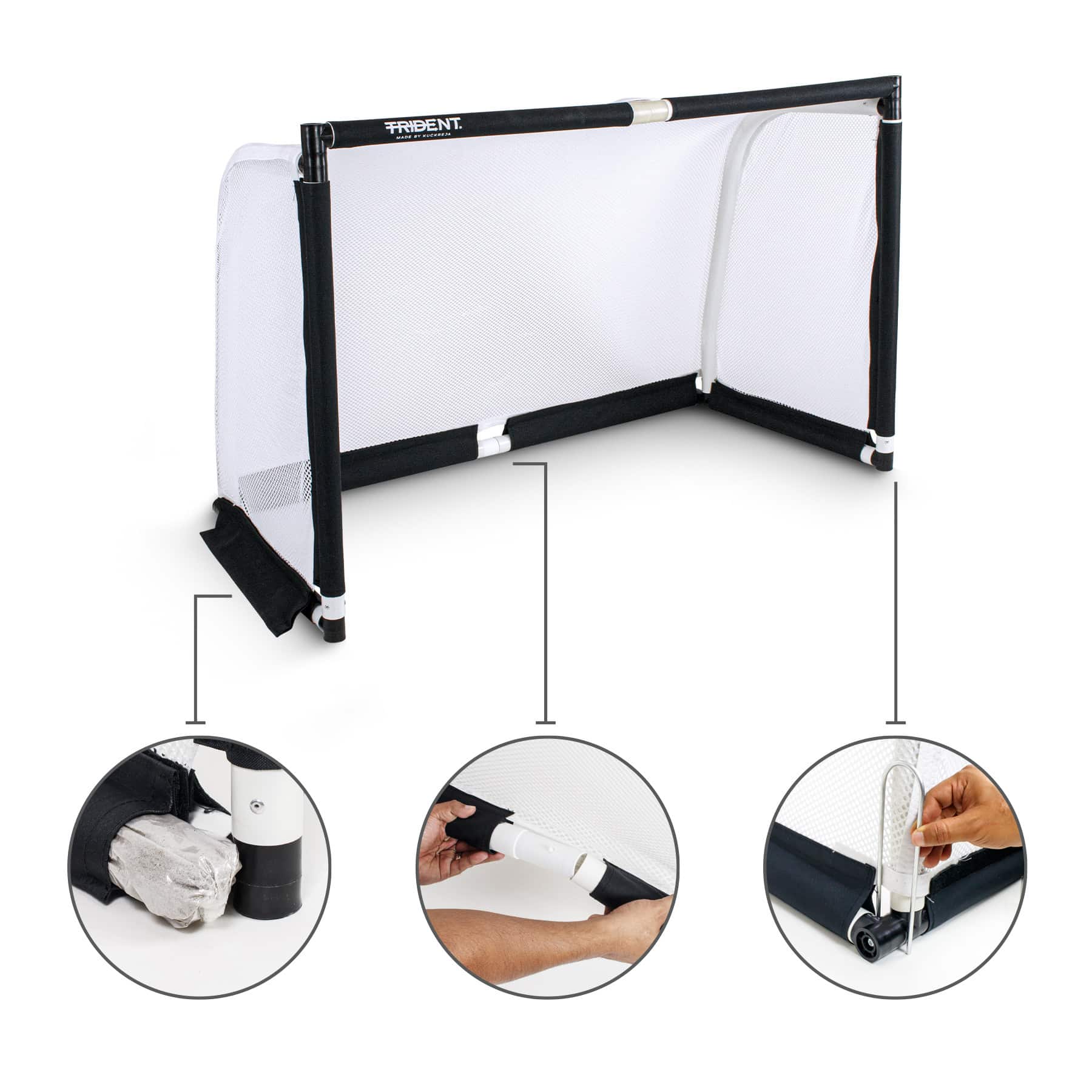 Trident Fast Fold Mini Goal Post - 1.2 x 0.8m - Image 5