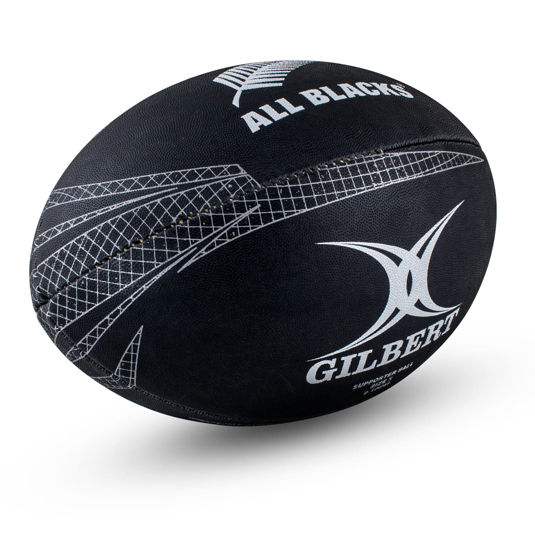 Gilbert All Blacks Supporter Rugby Ball (Size 5, 4) - Image 3