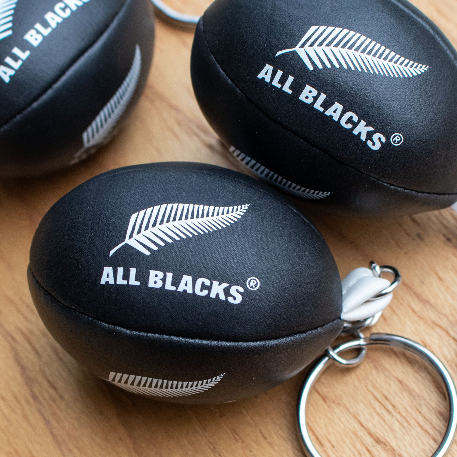 Gilbert All Blacks Official Keyring (Black) - Image 4