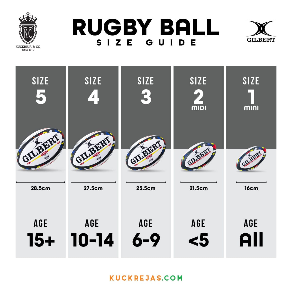 Gilbert All Blacks Mini Rugby Ball (Size 1) - Image 4