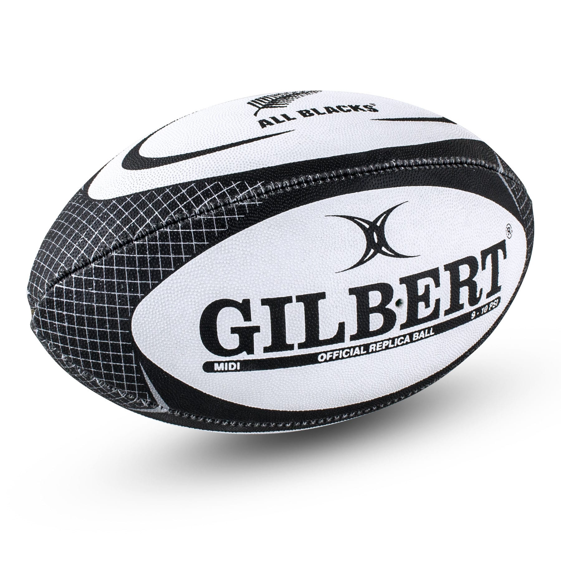 Gilbert All Blacks Midi Rugby Ball (Size 2) - Image 3