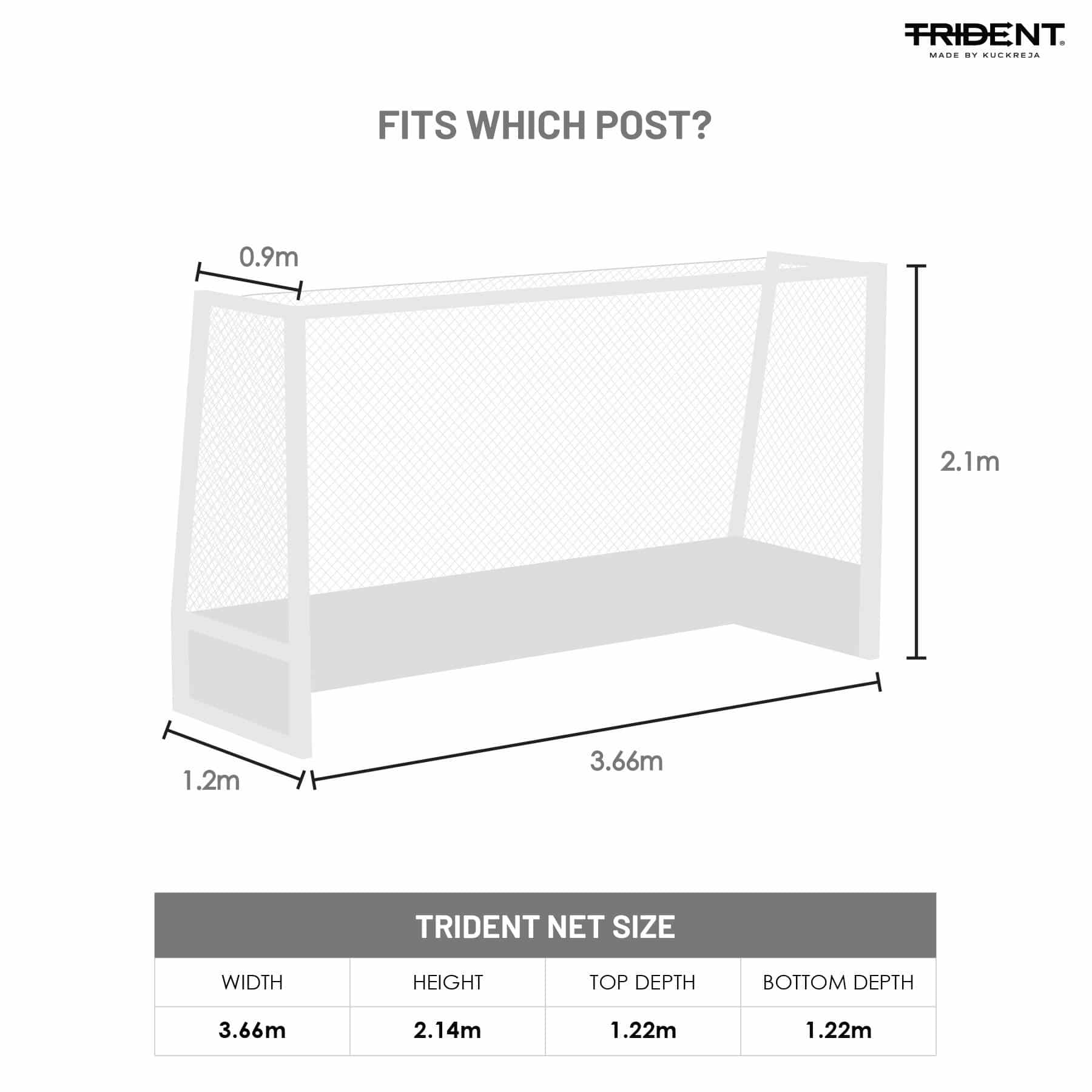 Trident T-20FHN Hockey Net - Image 5