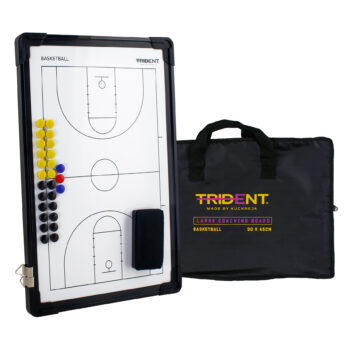 Trident Large Magnetic Coaching Board – Basketball (30 x 45cm)