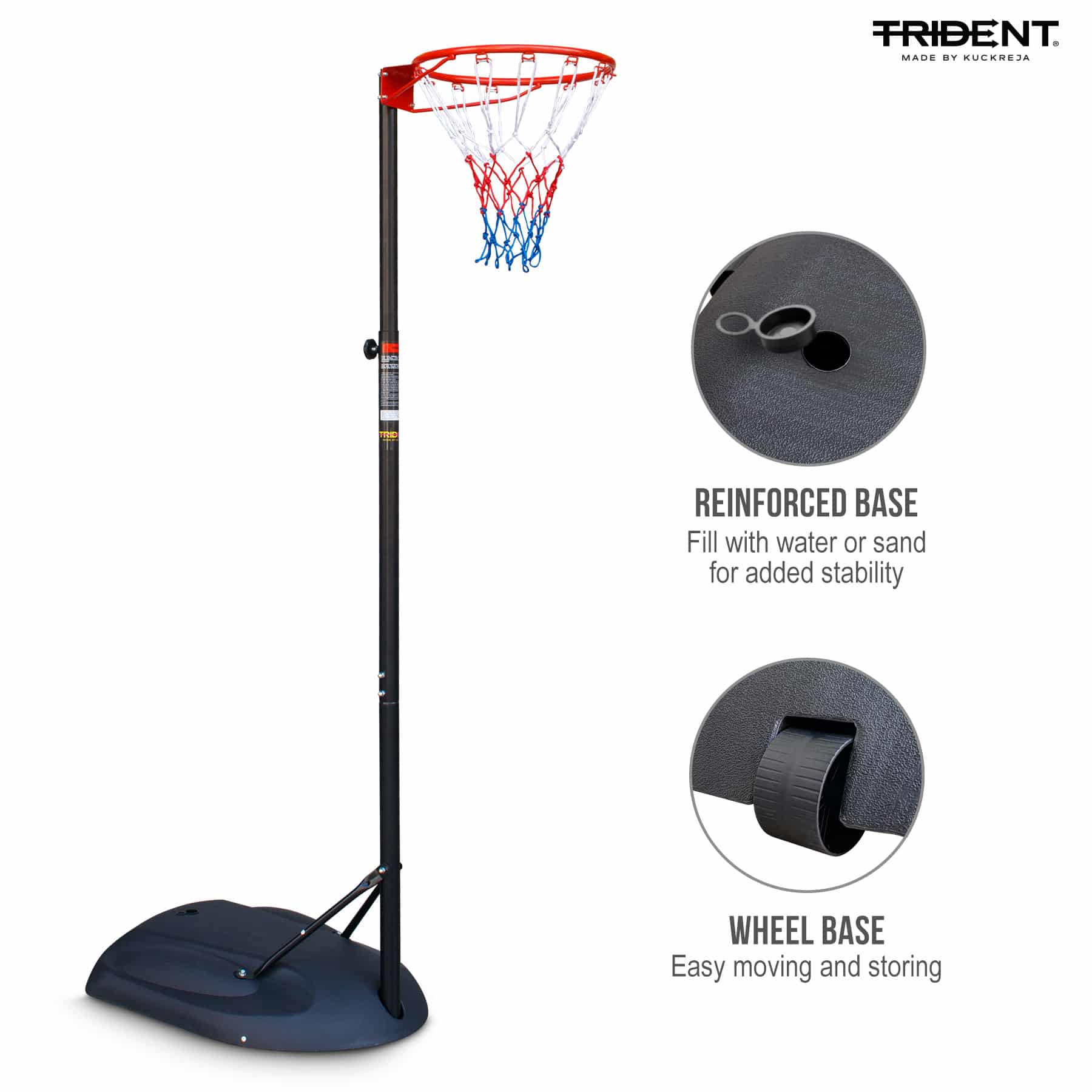 Trident Master Portable Netball Post - Image 4