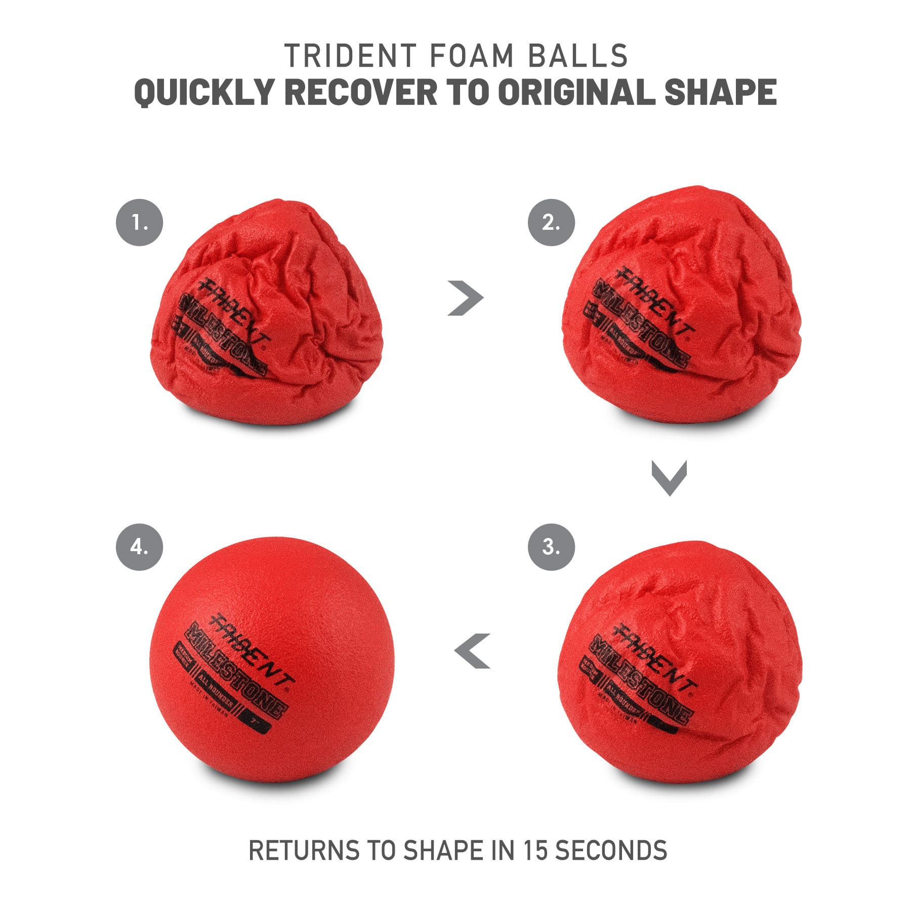 Trident Softee Low Bounce Foam Ball - Blue (7") - Image 6