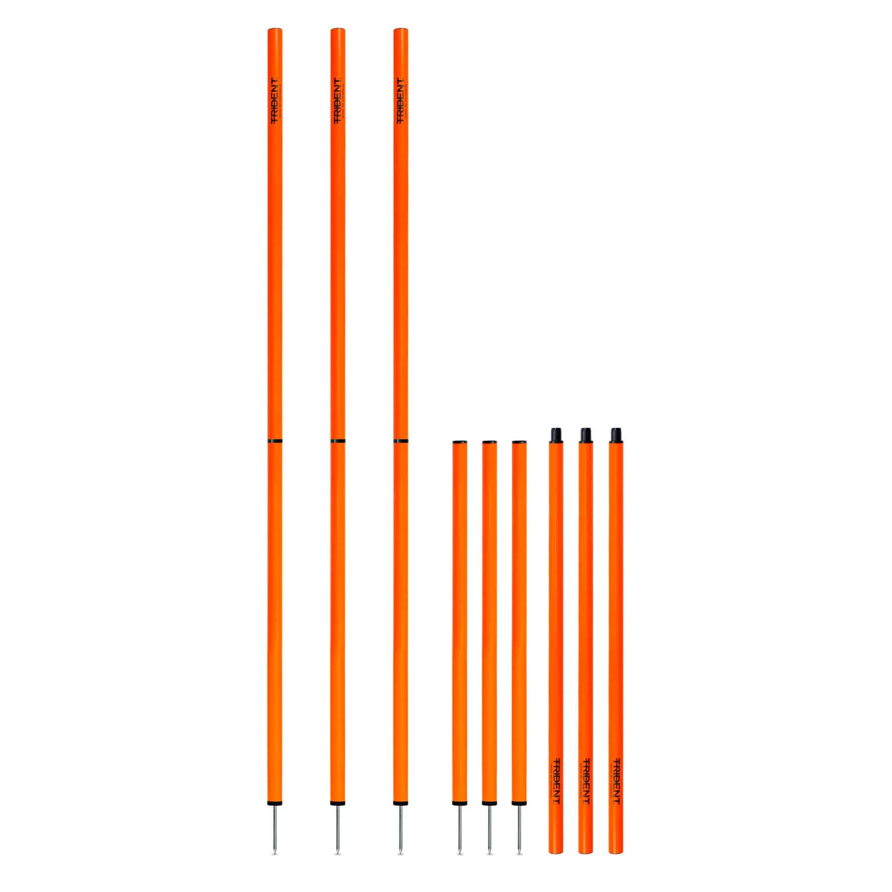 Trident Two-Piece Slalom Pole - Orange - Image 2