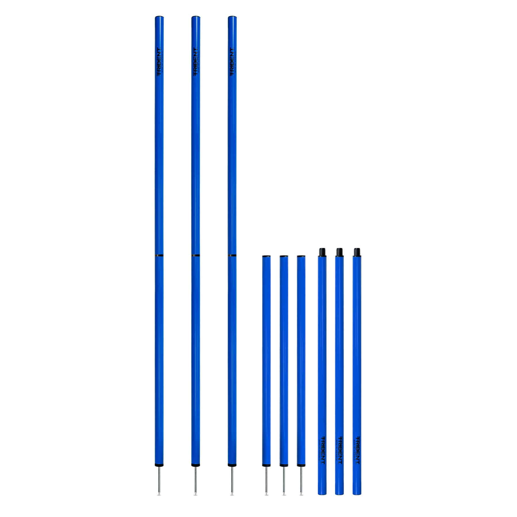 Trident Two-Piece Slalom Pole - Blue - Image 2