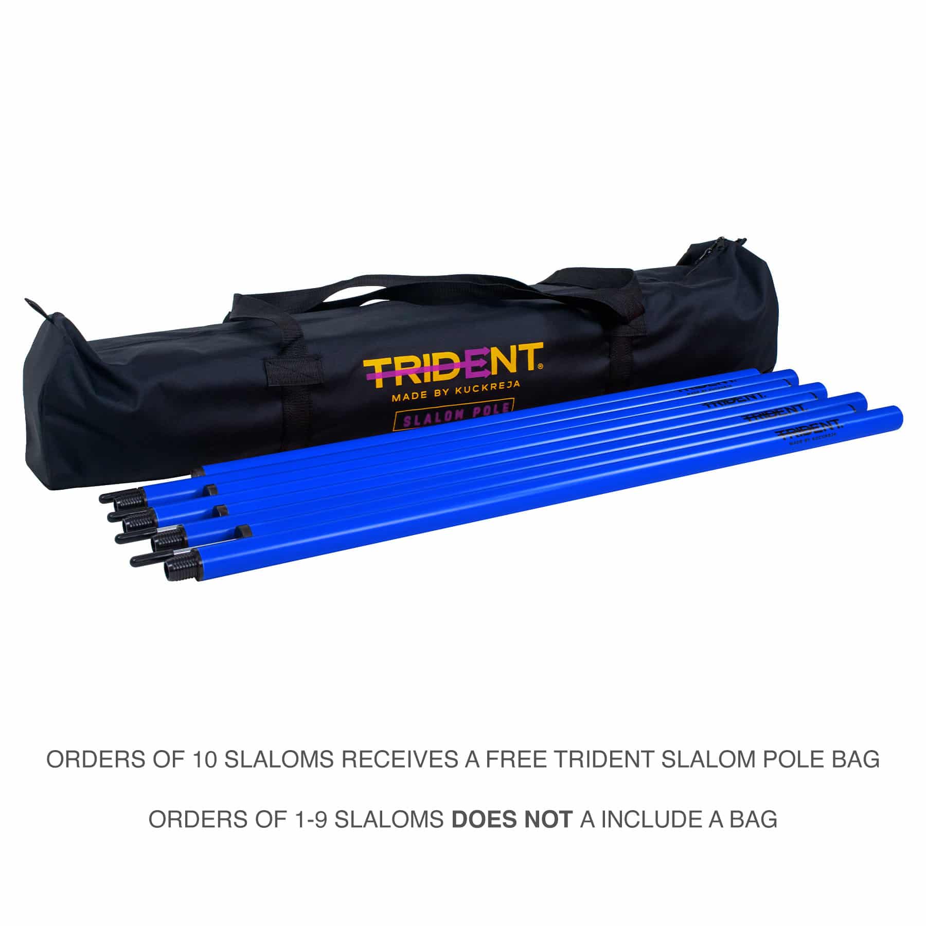 Trident Two-Piece Slalom Pole - Blue - Image 8