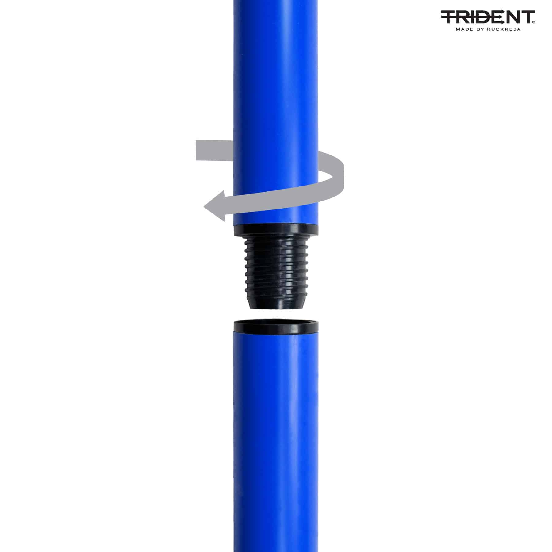 Trident Two-Piece Slalom Pole - Blue - Image 5