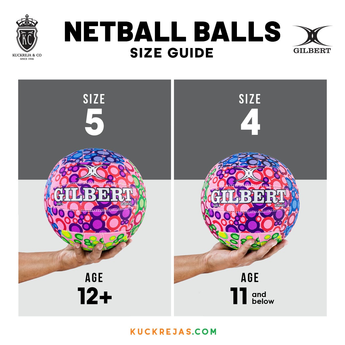 Gilbert Supporter Netball - Bubbles (Size 5, 4) - Image 8