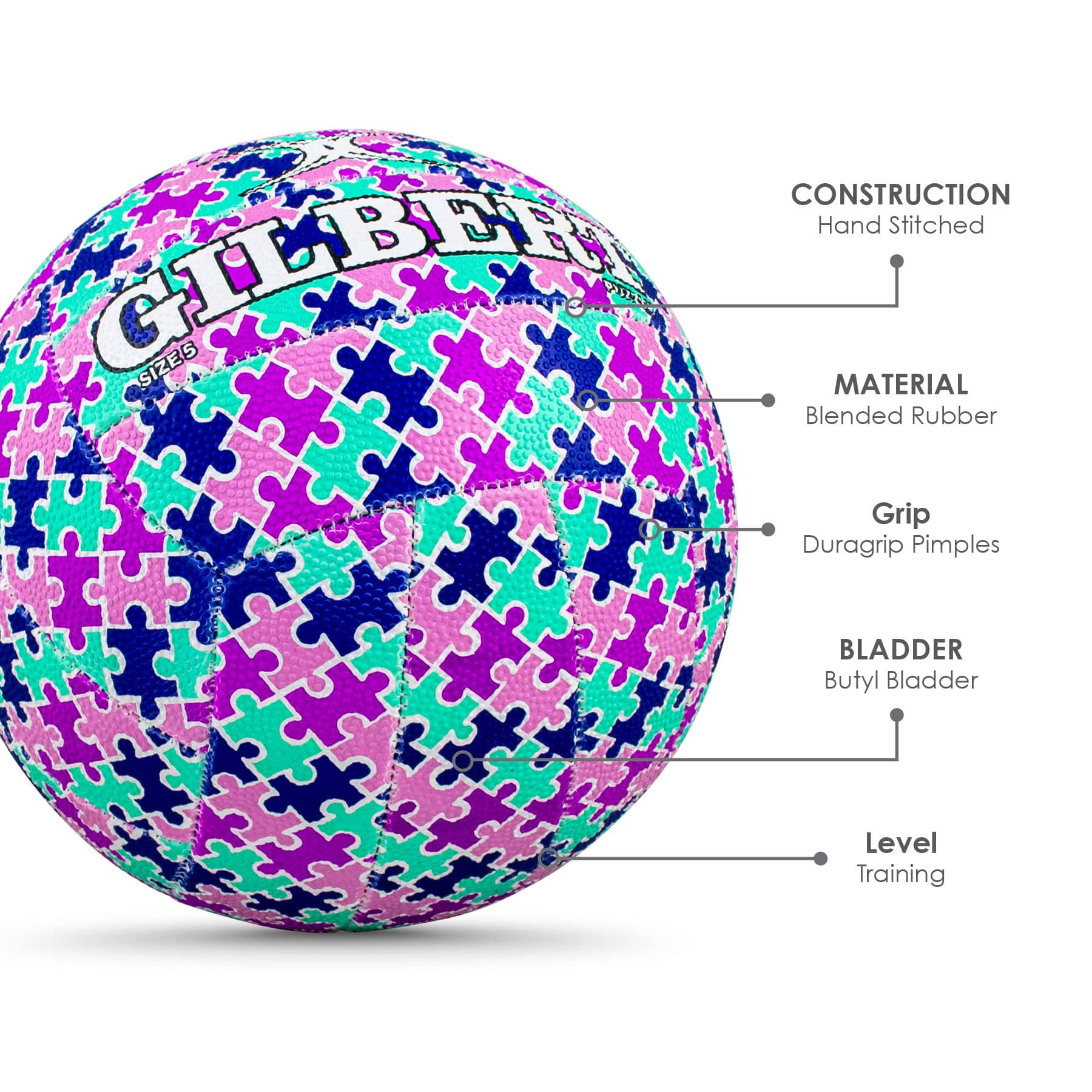Gilbert Supporter Netball - Puzzle (Size 5, 4) - Image 4