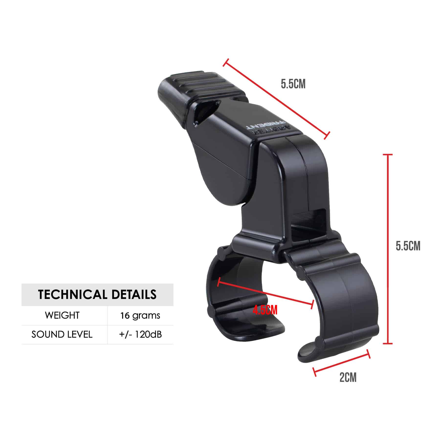 Trident Arbiter SG Finger Grip Whistle - Image 5