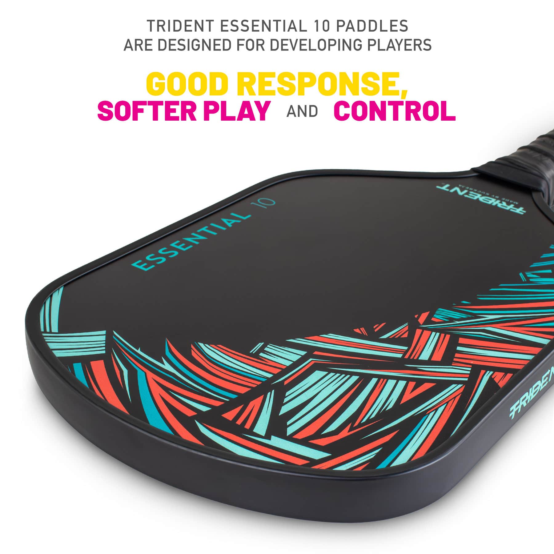 Trident Essential 10 Pickleball Paddle - Jungle Red - Image 2
