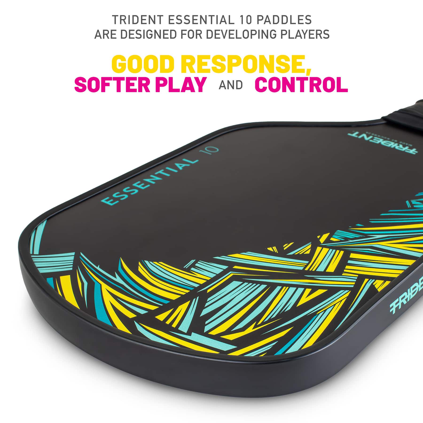 Trident Essential 10 Pickleball Paddle - Jungle Yellow - Image 2