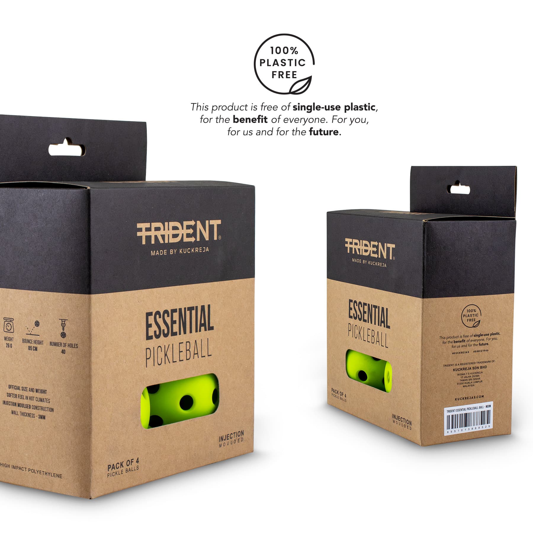Trident Essential Pickleball Balls - Neon (Set of 4) - Image 3