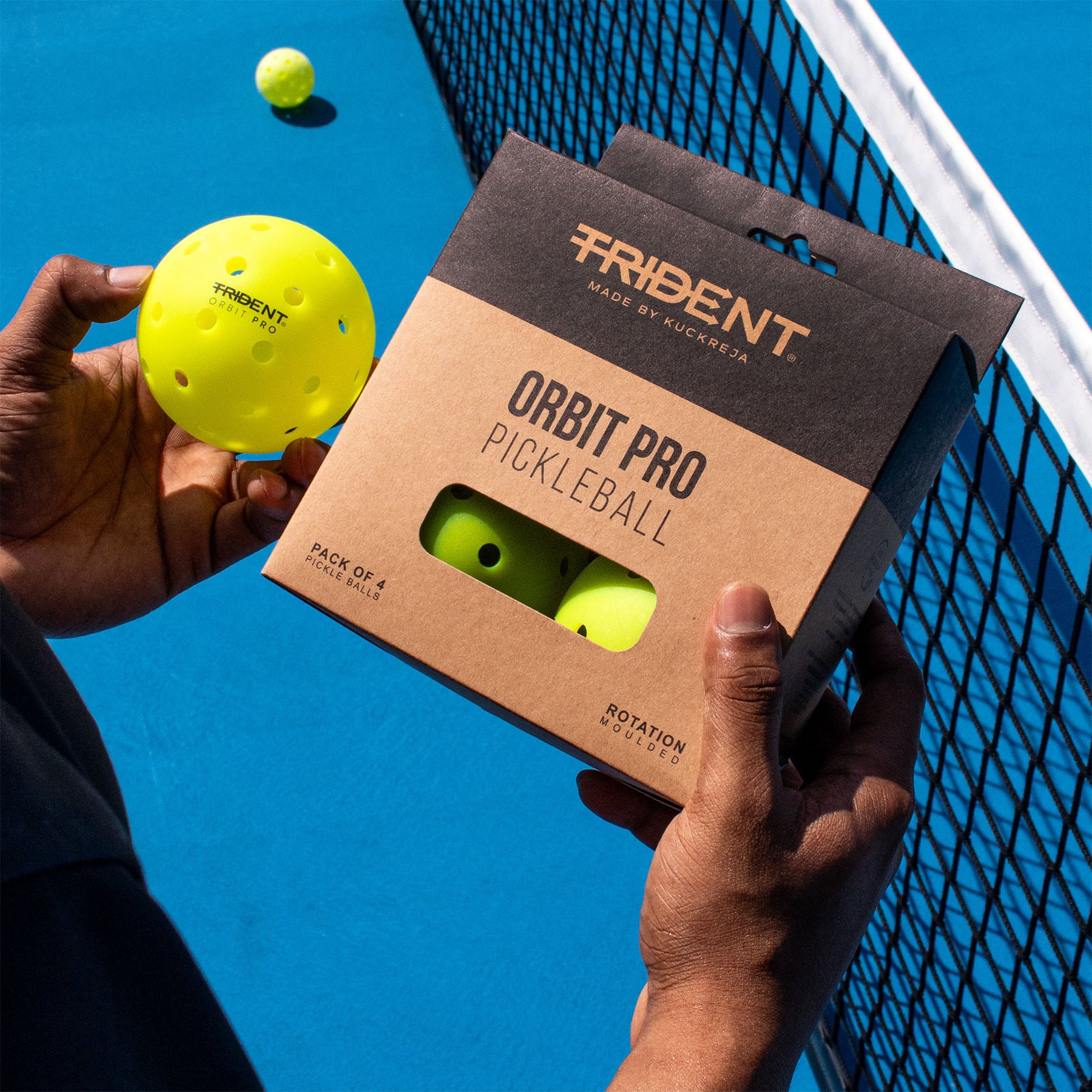 Trident Orbit Pro Pickleball Balls - Neon (Set of 4) - Image 5