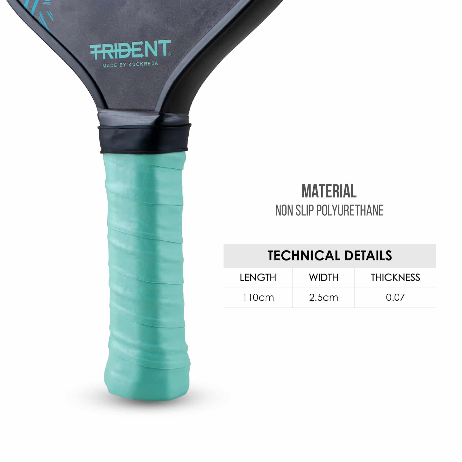 Trident Pickleball Paddle Grip - Teal - Image 3