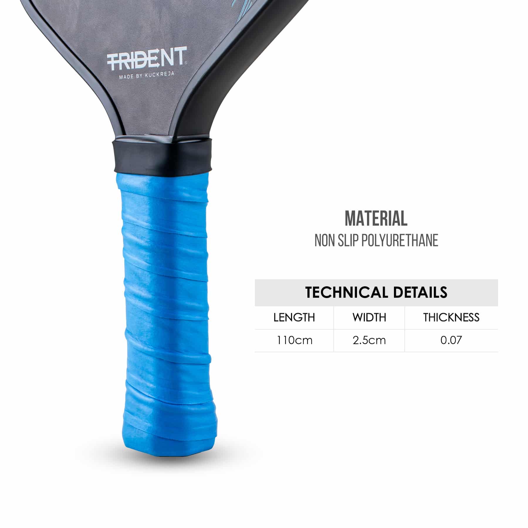 Trident Pickleball Paddle Grip - Royal Blue - Image 3