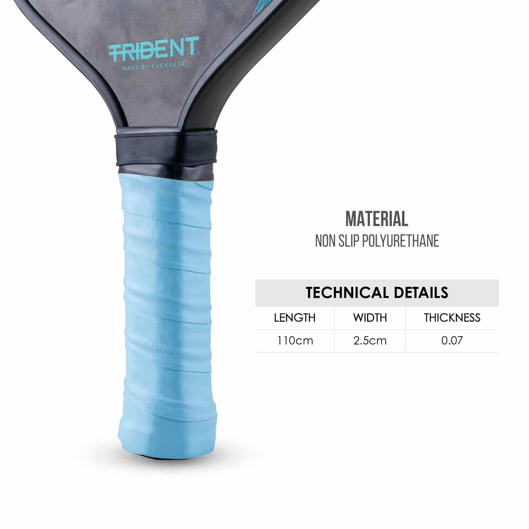 Trident Pickleball Paddle Grip - Sky - Image 3