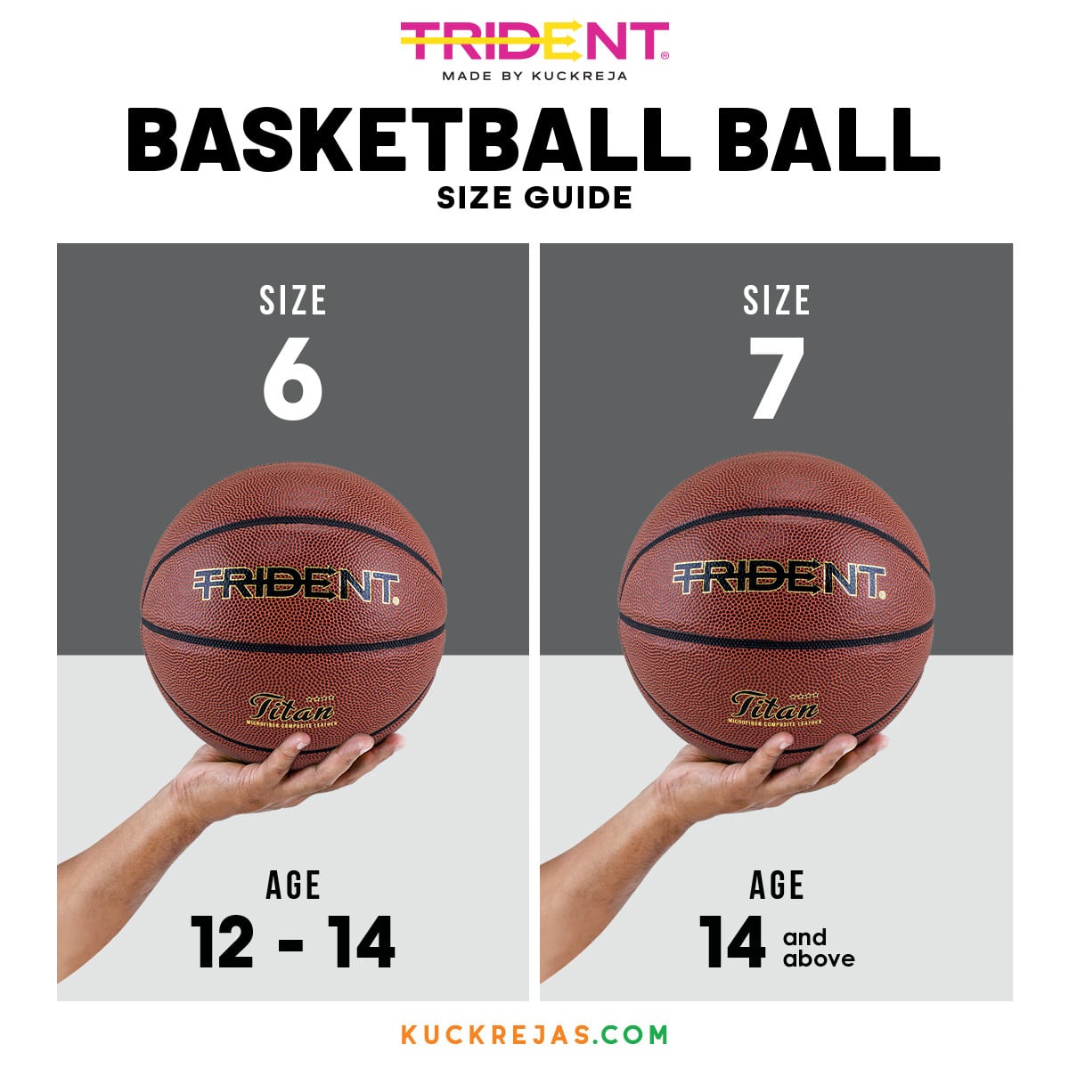 Trident Titan Composite Leather Basketball (Size 7, 6) - Image 10