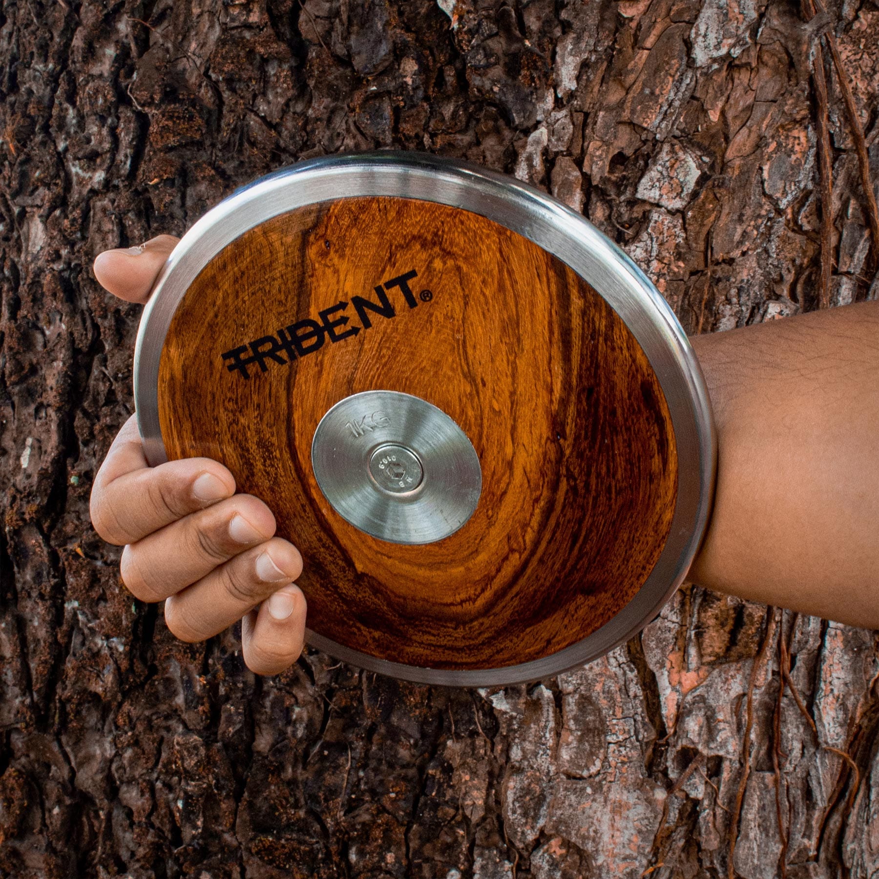 Trident Wooden Discus - 1.00kg - Image 6