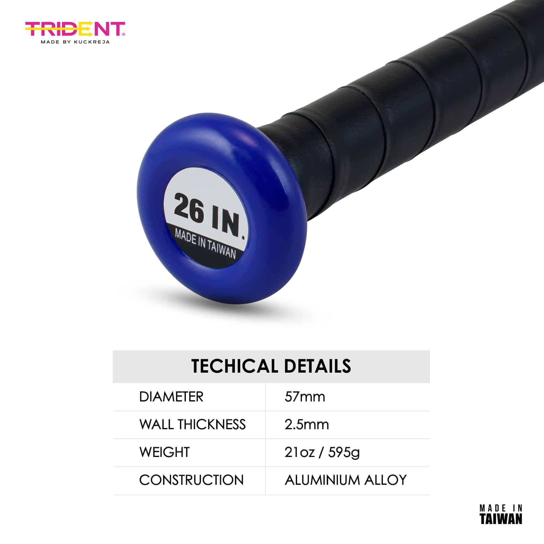 Trident Milestone Teeball Bat - Blue (26") - Image 3