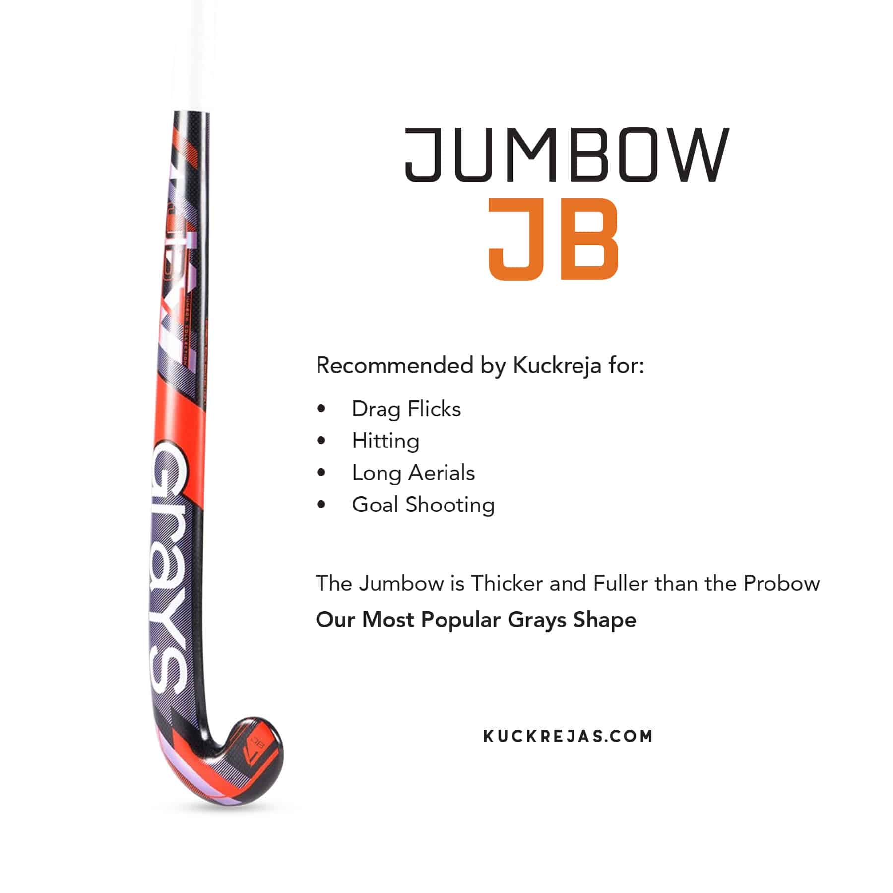 Grays Jumbow 7 Composite Hockey Stick - JB7 - Image 3