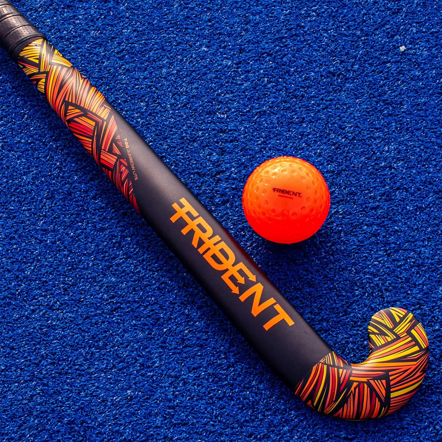 Trident 20 Jumbow Lite Composite Hockey Stick - Sunset Red - Image 4