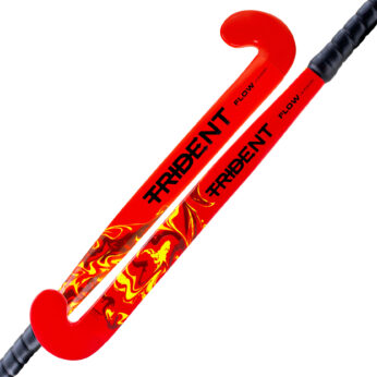 Trident Flow Junior Wooden Hockey Stick – Red