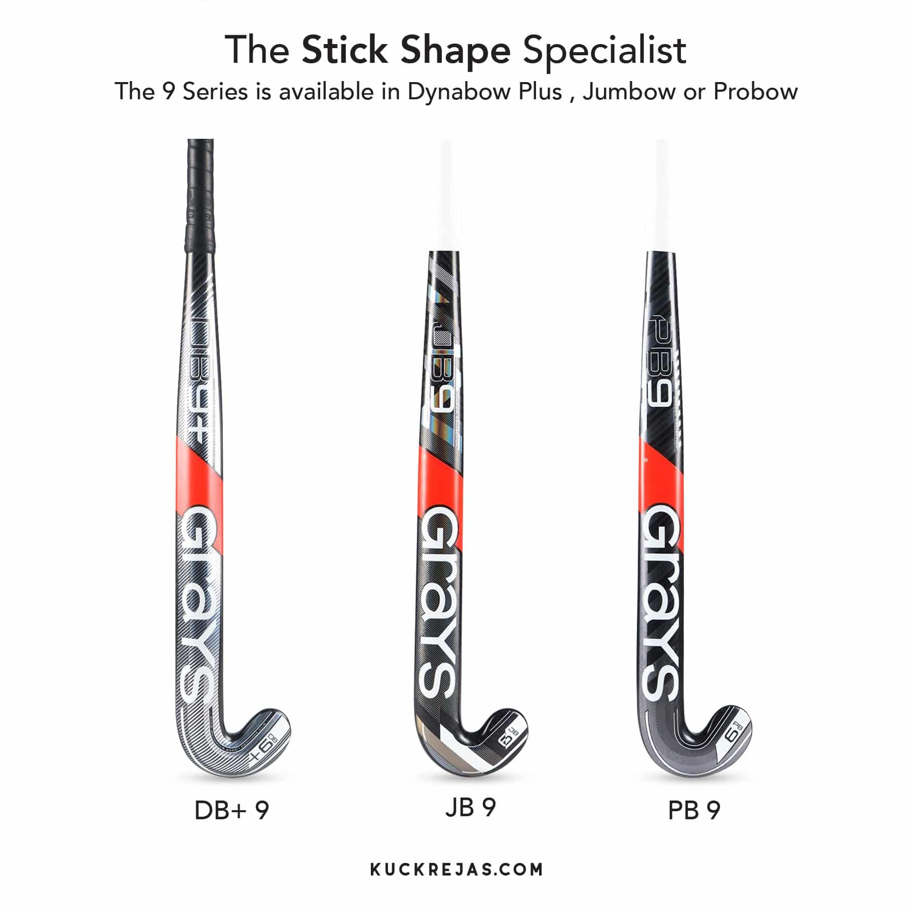 Grays Dynabow Plus 9 Composite Hockey Stick - DB+9 - Image 6