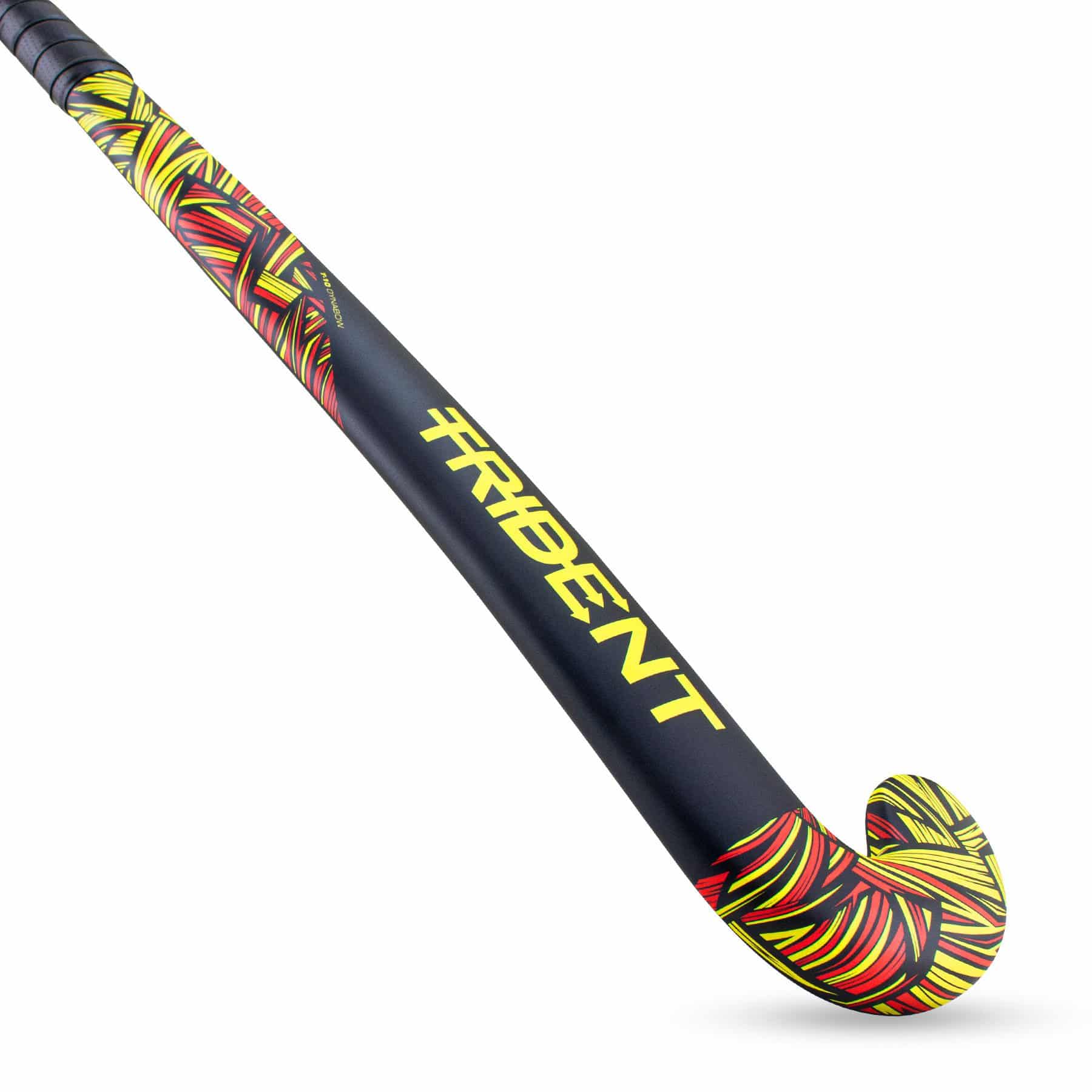 Trident 10 Dynabow Composite Hockey Stick - Yellow/Red - Image 2