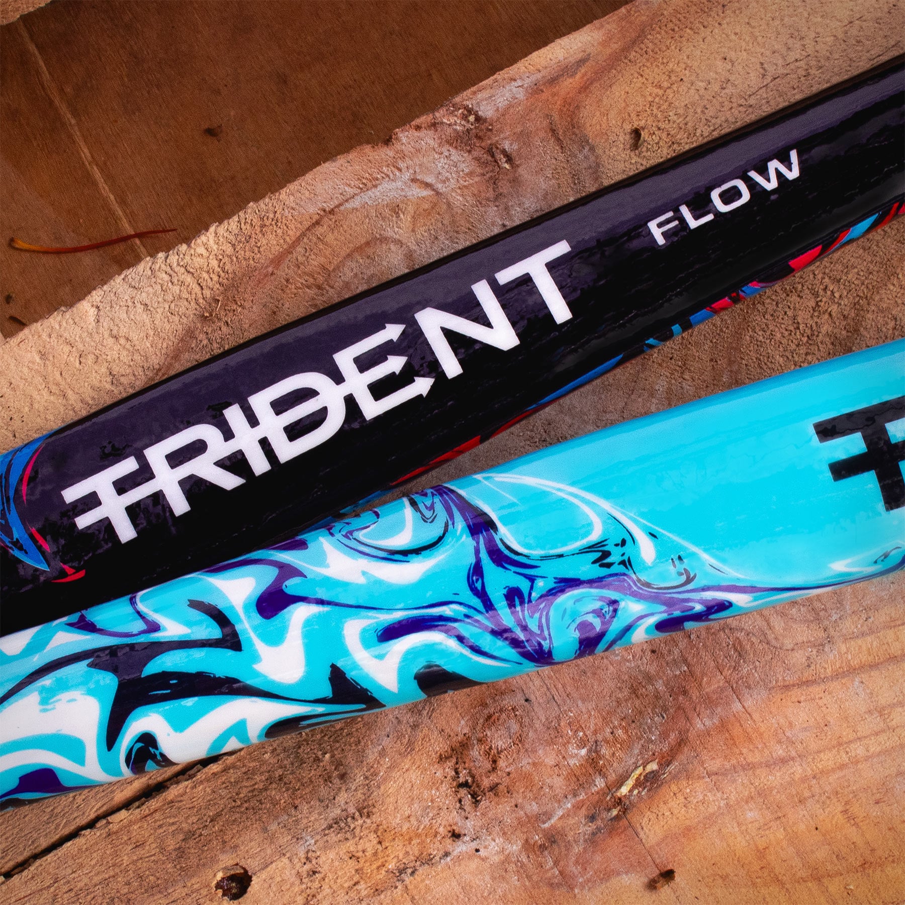 Trident Flow Junior Wooden Hockey Stick - Sky - Image 4