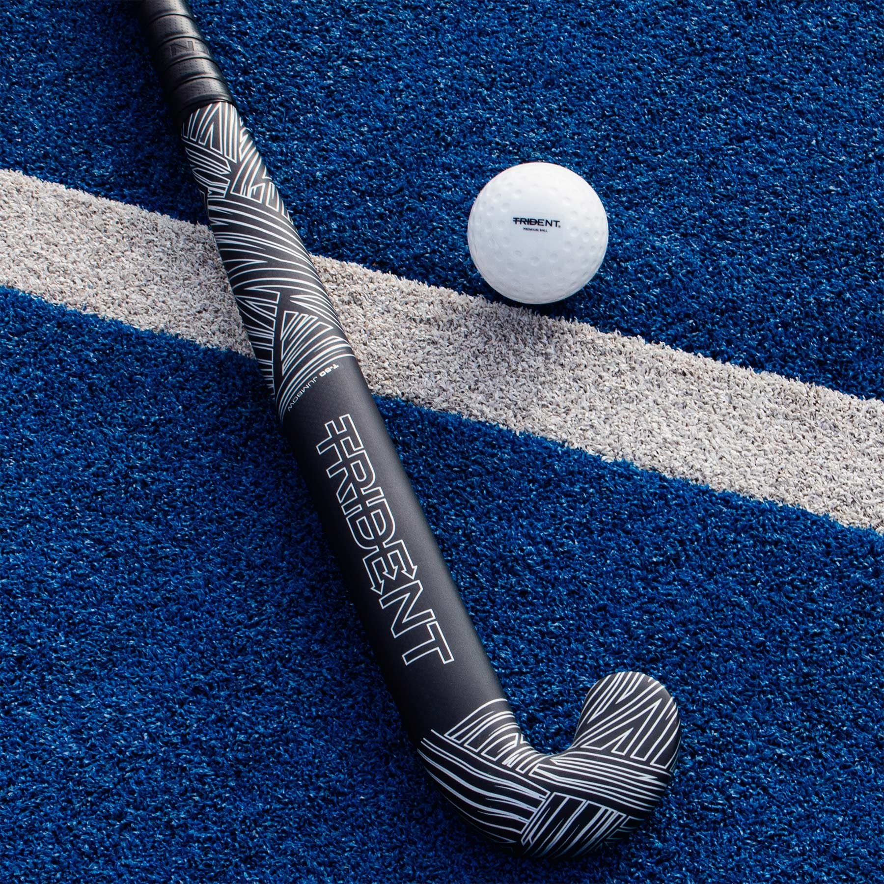 Trident 50 Jumbow Composite Hockey Stick - Ghost Silver - Image 4