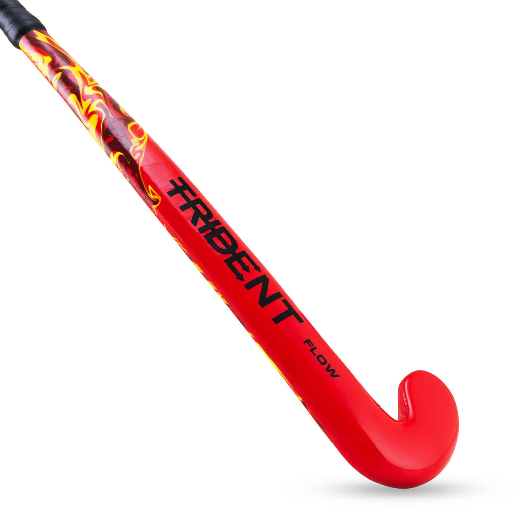 Trident Flow Wooden Hockey Stick - Red - Image 2