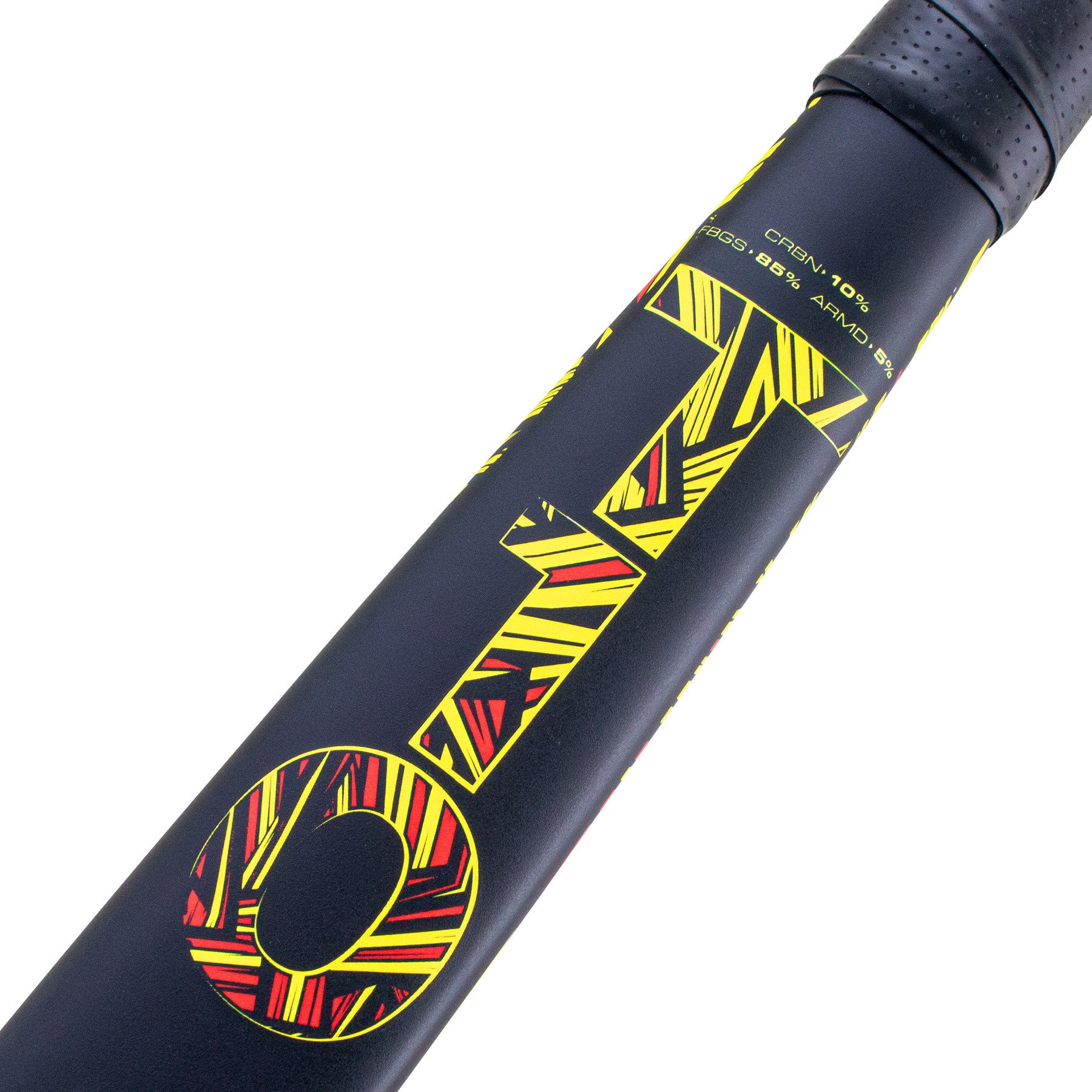 Trident 10 Dynabow Composite Hockey Stick - Yellow/Red - Image 3