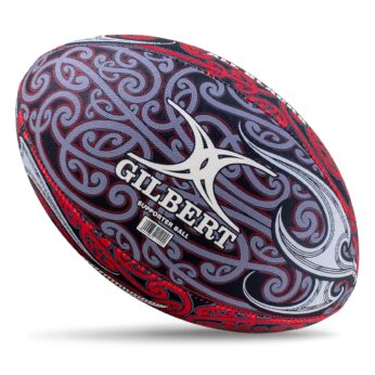 Gilbert All Blacks Māori Supporter Rugby Ball (Size 5)