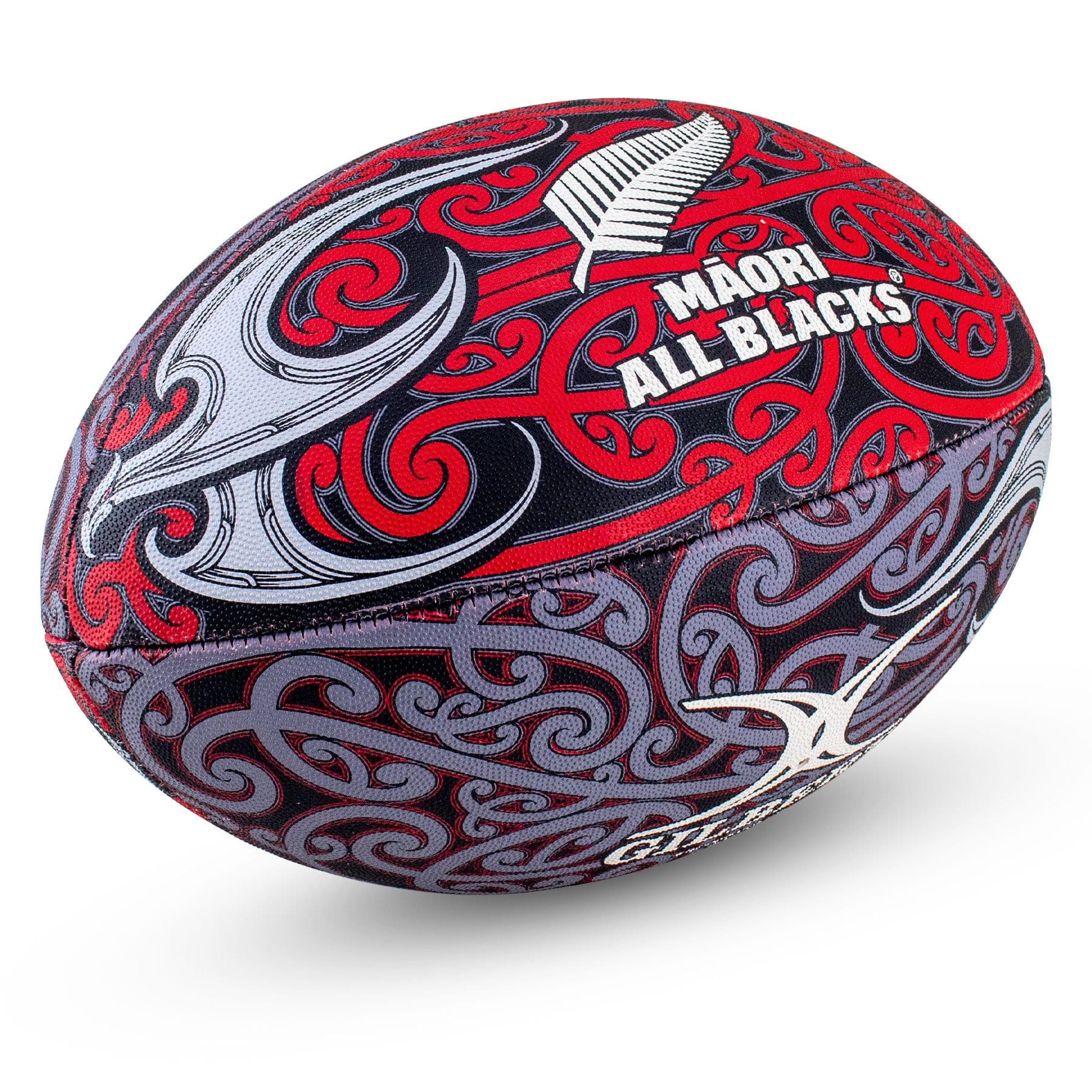 Gilbert All Blacks Māori Supporter Rugby Ball (Size 5) - Image 4