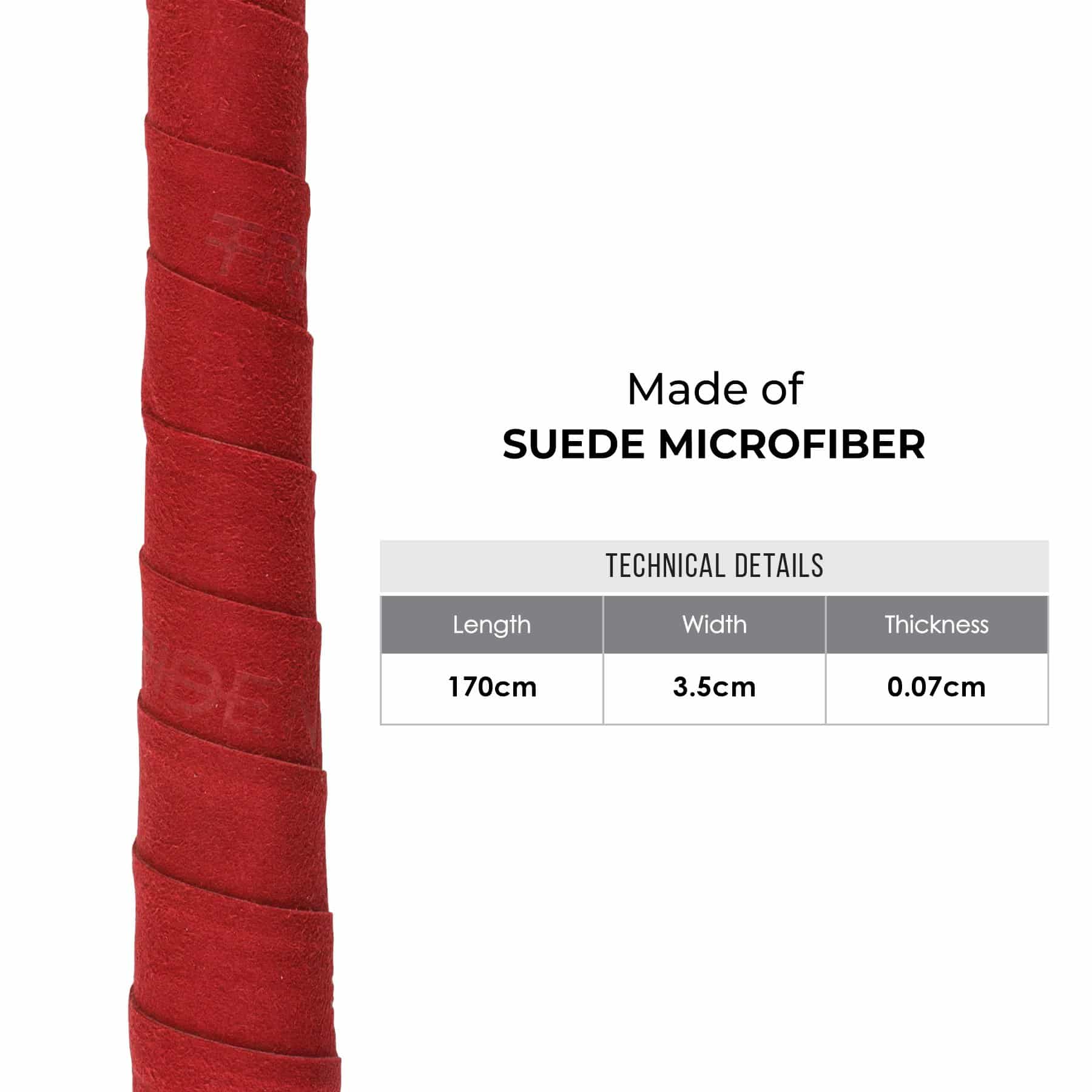 Trident Master Chamois Grip - Red - Image 3