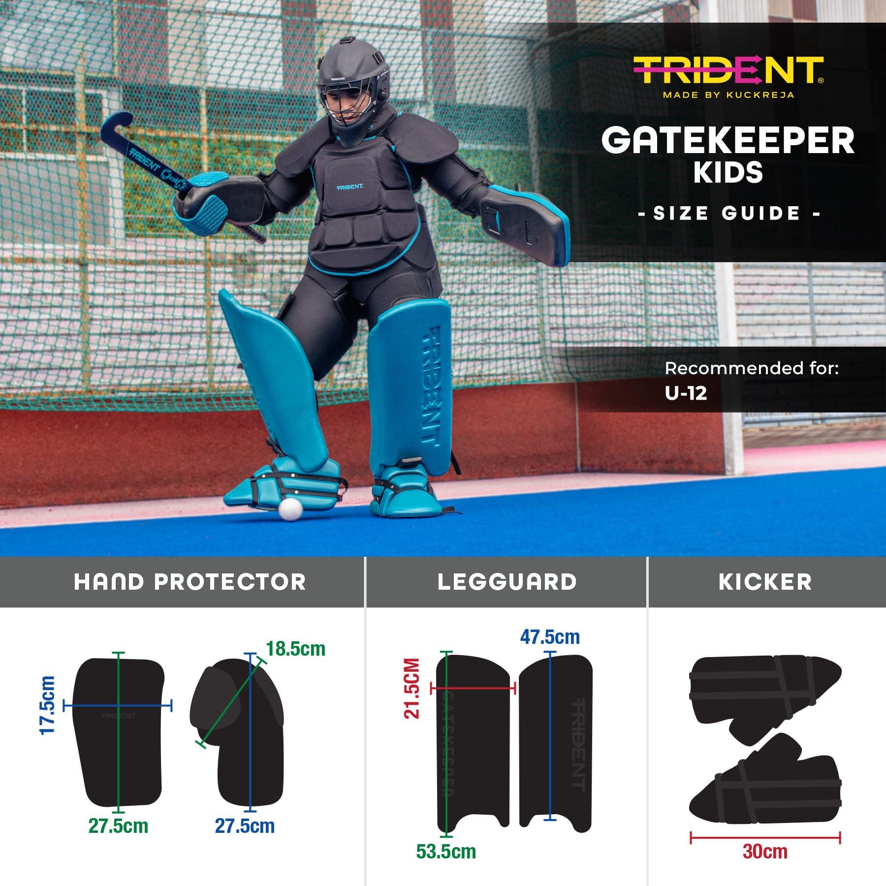 Trident New Gatekeeper 2 Goalie Set – Kids - Image 8