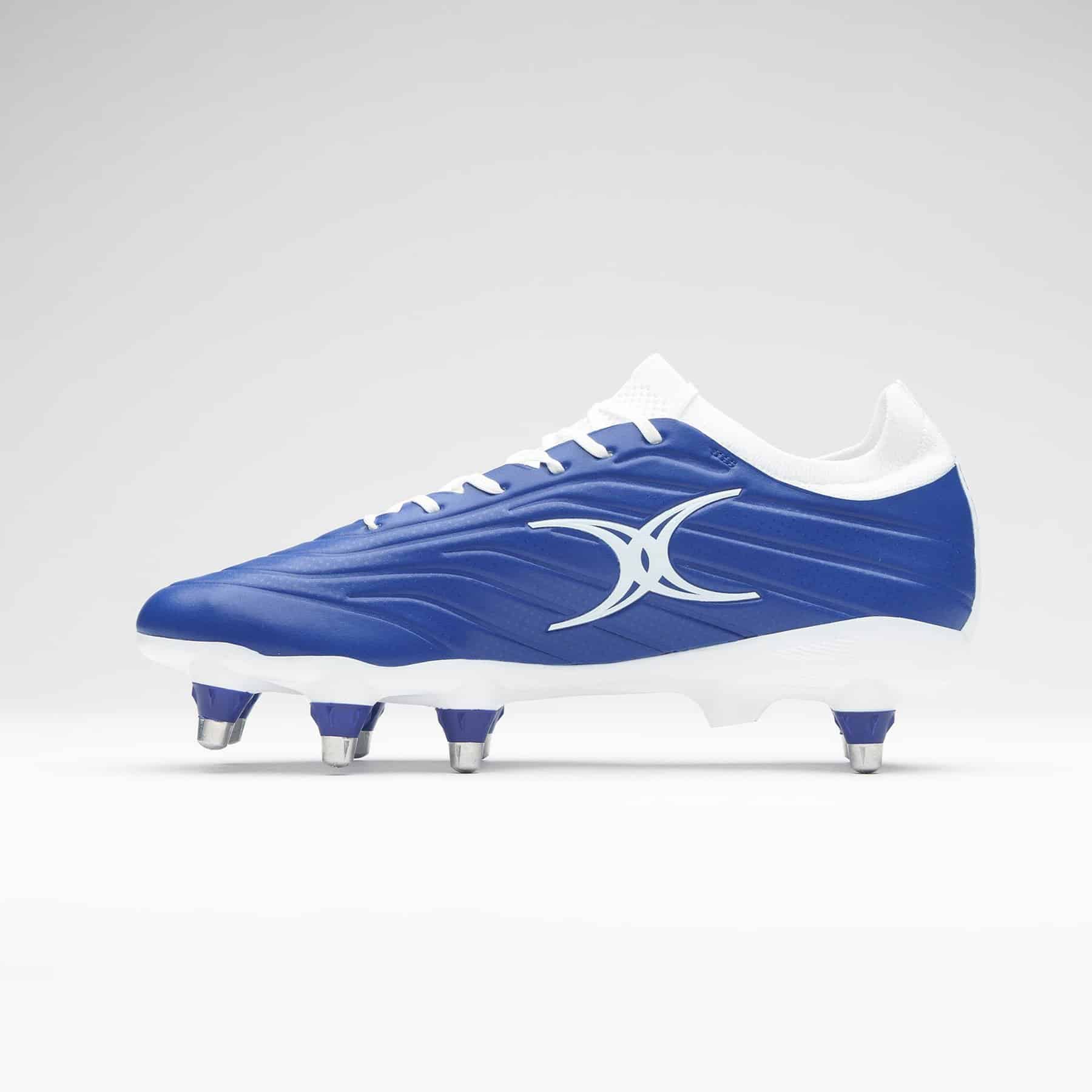 Gilbert Icon Power X Rugby Boots - 8 Stud (Blue) - Image 2