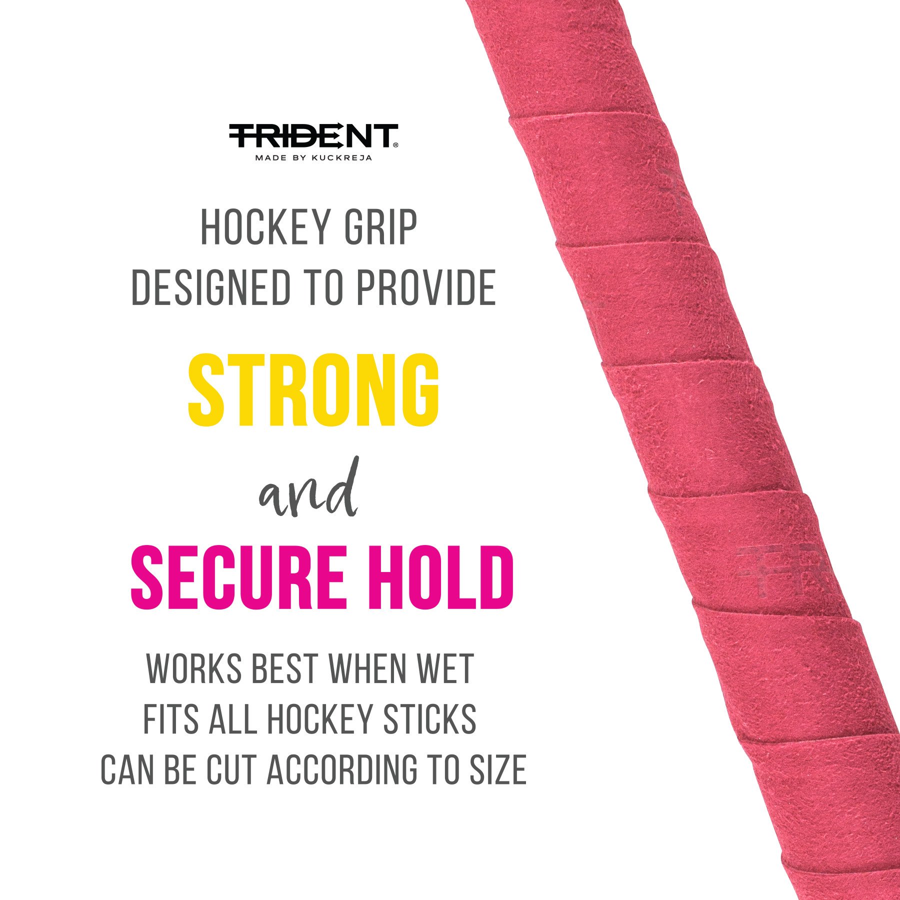 Trident Master Chamois Grip - Pink - Image 2