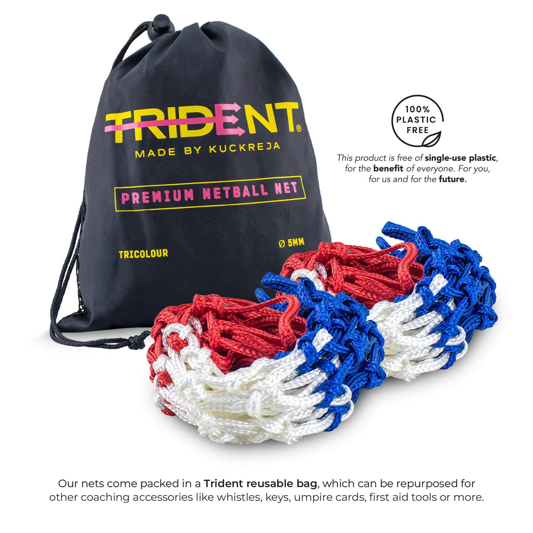 Trident Premium Basketball/Netball Net (Pair) - Image 5