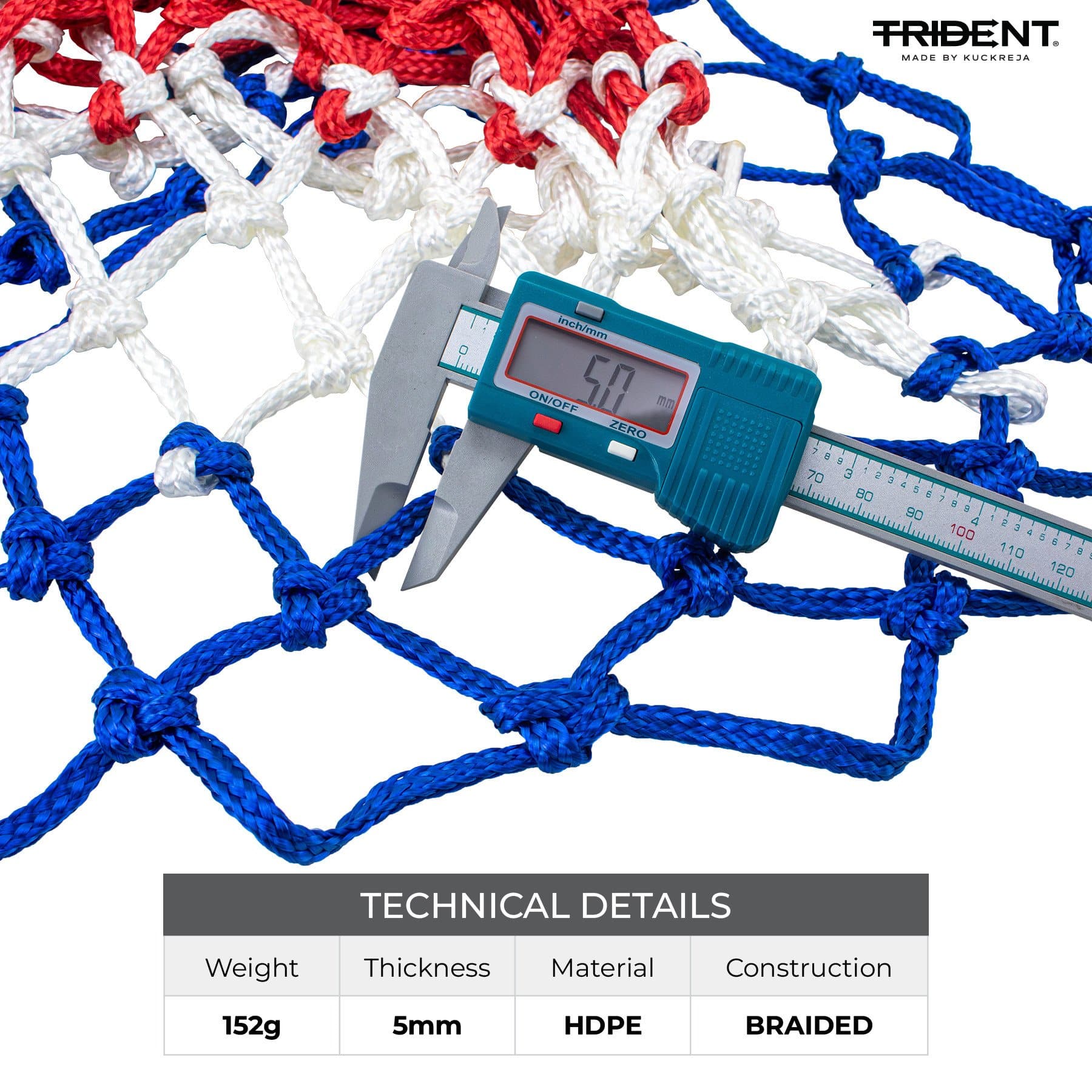 Trident Premium Basketball/Netball Net (Pair) - Image 4