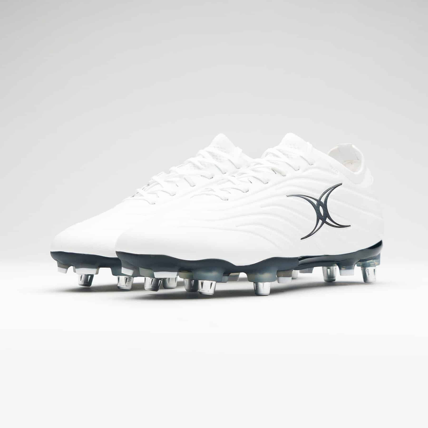 Gilbert Icon X Rugby Boots - 6 Studs (White) - Image 5