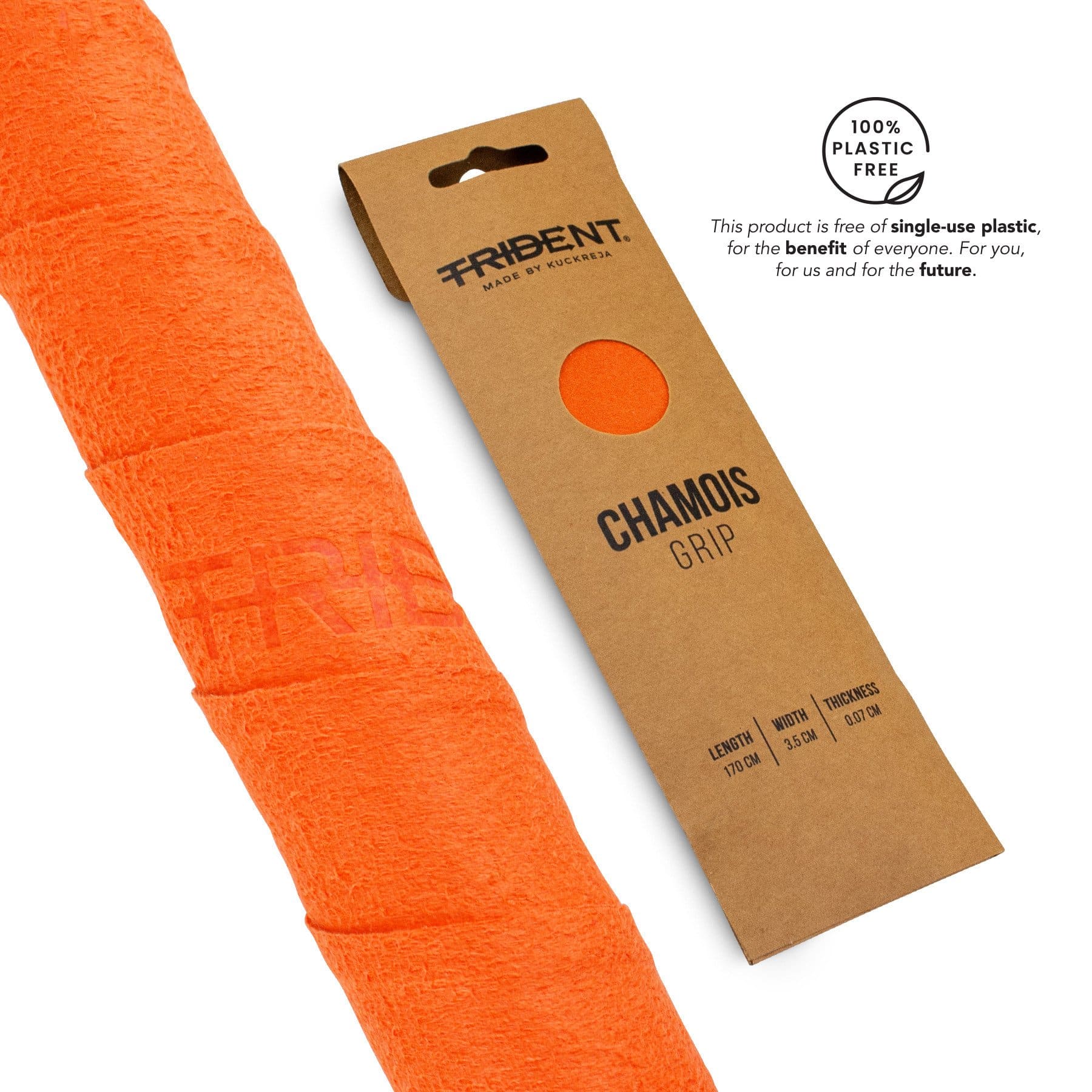 Trident Master Chamois Grip - Fluo Orange - Image 4